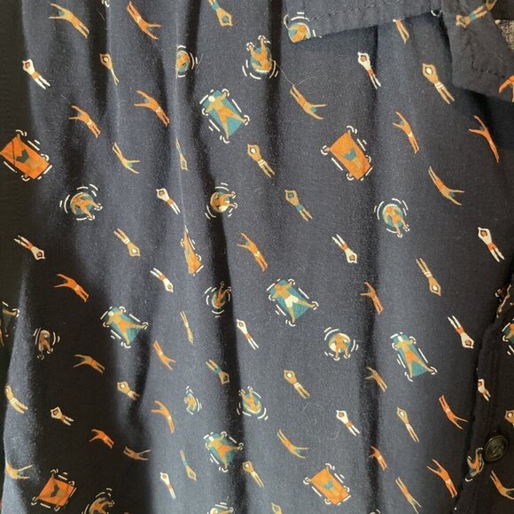 Goodfellow & Co Men XL Button Down Shirt Pool Party Swim Novelty Print Shirt - Picture 3 of 8